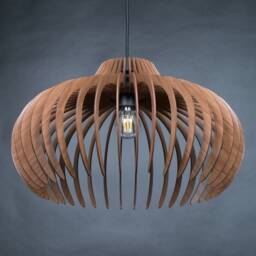 Wood Pendant Light , Modern Chandelier Lighting, Hanging Dining Lamp, Ceiling Fixture , Geometric Lamp , Contemporary Lamp, Wooden Light - thumbnail 3