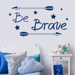 Be Brave Arrow Wall Decal, Boho Nursery Decor Ma259 - thumbnail 1