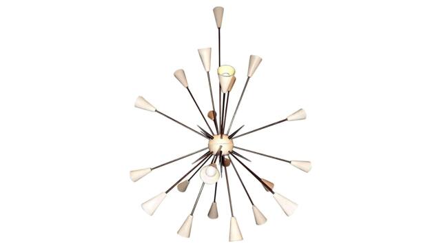 Custom Listing Richard Large Statement Mid Century Starburst Chandelier Light - image 1