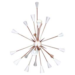 Custom Listing Richard Large Statement Mid Century Starburst Chandelier Light - thumbnail 2
