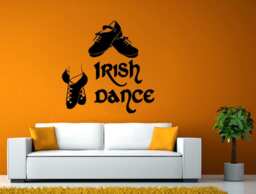 Irish Dance Shoes Celtic Culture History Wall Stickers Decals Vinyl Mural Decor Art L2133 - thumbnail 1
