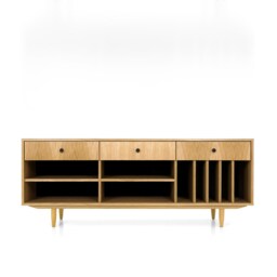 Mid-Century Sideboard, Dresser, Commode, Credenza Made Of Oak Vaneer - Livlo D-S07 - thumbnail 1