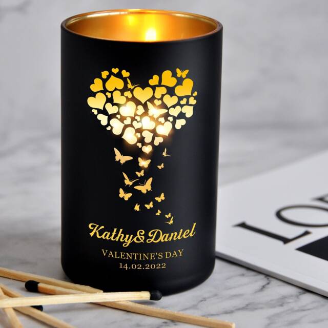 Personalised Scented Candle Coconut Wax Birthday Gifts For Her Custom Gift Anniversary Up To 40 Hours Burn Time - image 1