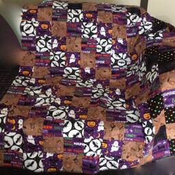 Throw Blanket, Patchwork Handmade Throw Patchwork, Throw, Sofa Bed Halloween, Lounge Room, Handmade - thumbnail 3