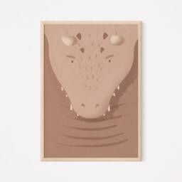 Diego Dragon Poster Red Brown I Pastel, Children's Room, Living Room Decoration, Poster, Boho, Download, Wall Picture, Printable Picture - thumbnail 2
