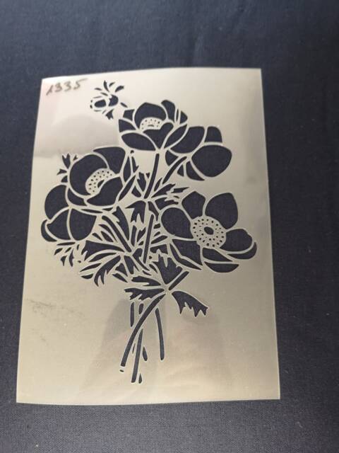 Flowerstencil, Flexible, Reusable, 125Micron, Wall Decor, Home Decor, Furniture Painting, Card Making, Craft Stencil From Bitofeverythingbyb