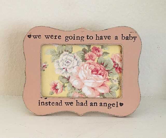 Infant Loss Memorial Picture Frame, Miscarriage Remembrance Gift 4x6 Keepsake - image 1