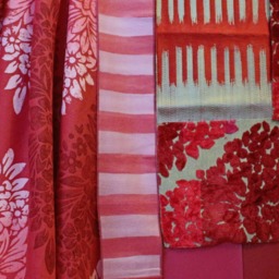 "Silk & Velvet Pillow Cover Designer Red Decorative Cushion - 18""x 18" - thumbnail 3