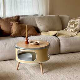 Betty - Oil Barrel Coffee Table - Industrial With Storage German Design Handmade in Hamburg - thumbnail 2