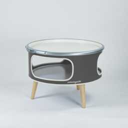 Betty - Oil Barrel Coffee Table - Industrial With Storage German Design Handmade in Hamburg - thumbnail 4