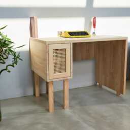 Live Edge Desk, Japandi Furniture, College Gift - Raptin - thumbnail 3