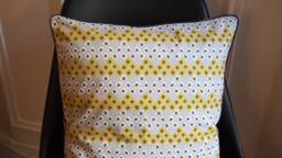 Cotton Cushion Cover With Piping 40x40 cm - thumbnail 1