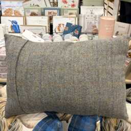 Hand Crafted Harris Tweed Dachshund Cushion Feather Inner - thumbnail 2