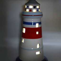 Led Ceramic Nautical Lighthouse - thumbnail 4