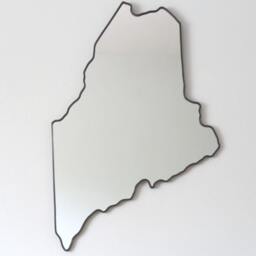 Maine Mirror/Wall State Outline Silhouette Me Art Shape Accent - thumbnail 4
