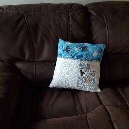 Cowboy Reading Book Pillow For Boy, Birthday Gift Boy, Kids Room Decor, Pocket - thumbnail 4