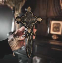 Grave Marker Wall Hanging - At Rest - Gothic Home Decor Gallery The Blackened Teeth Ltd - thumbnail 1
