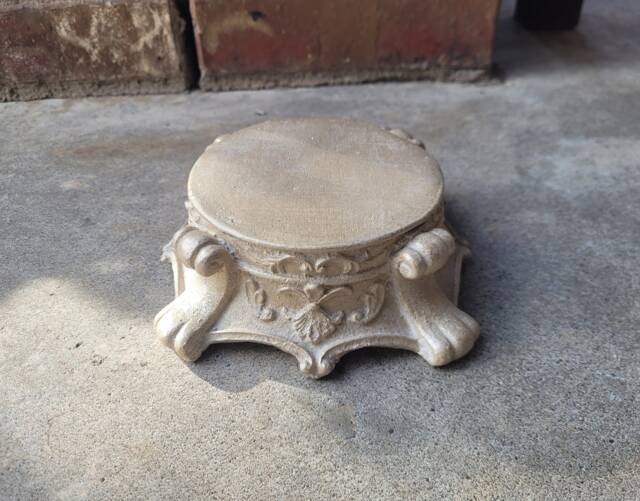Capital Candleholder - Pick Your Color Candle Riser Pedestal Top Shabby Chic Pillar Holder Fleurdelisjunkie - image 1