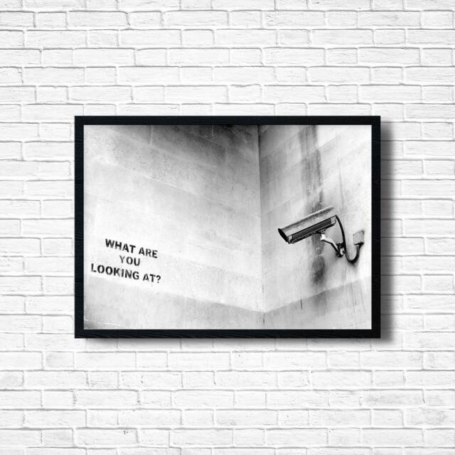 Banksy Graffiti Art Print Urban Street Poster, Framed Option - image 1