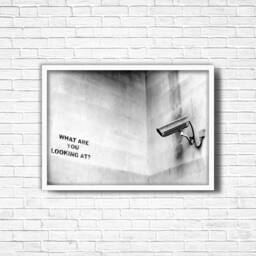 Banksy Graffiti Art Print Urban Street Poster, Framed Option - thumbnail 3