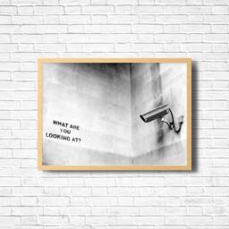 Banksy Graffiti Art Print Urban Street Poster, Framed Option - thumbnail 2