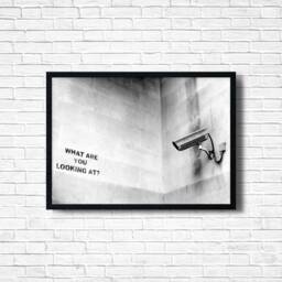Banksy Graffiti Art Print Urban Street Poster, Framed Option - thumbnail 1