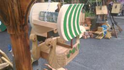Viking Long Ship Bird Feeder