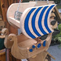 Viking Long Ship Bird Feeder - thumbnail 4