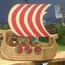 Viking Long Ship Bird Feeder - thumbnail 2