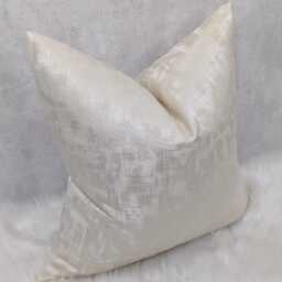 "Ivory Cream Cushion Cover ""Phoenix" - thumbnail 2