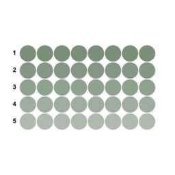 Earthy Green Polka Dot Fabric Wall Stickers Muted Sage Decor - thumbnail 2