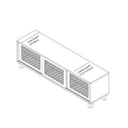 Japandi Tv Stand, Handmade From Solid Pinewood - Dipi - thumbnail 4