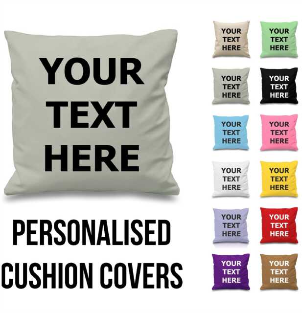 Personalised Cushion, Custom Name Personalized Home Decor, Cotton Pillow Case Gift, Wedding Mothers Day Christmas Fathers - image 1