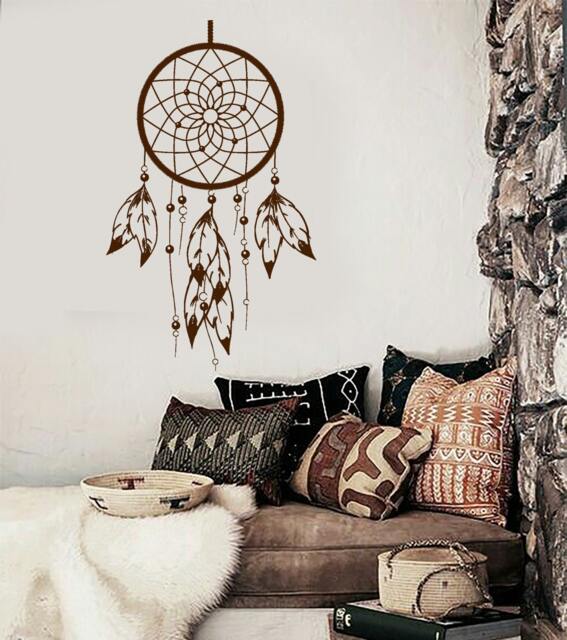 Wall Vinyl Decal Bedroom Decor Dream Catcher Lakota Snare Modern Ethnic Home - #1076Dz - image 1