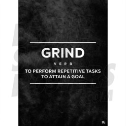 Grind Gym Motivational Fitness Poster - A4/A3 Sizes Plus Framed Option - thumbnail 1