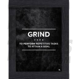 Grind Gym Motivational Fitness Poster - A4/A3 Sizes Plus Framed Option - thumbnail 2