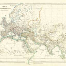 Old Map Of The Ancient World By Arrowsmith, 1822 - Medieval Europe, Middle East, Africa Orbis Veteribus Notus Framed, Unframed Canvas - thumbnail 2