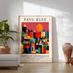 Paul Klee Poster, Castle & Sun, Exhibition Print, Abstract Wall Art, Bauhaus Decor, Modernist Art Gift, A1/A2/A3/A4 - thumbnail 2