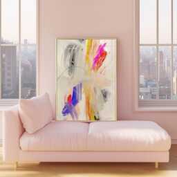 Color Glitch Art Print Modern Abstract Wall Decor - Digital Download - thumbnail 4