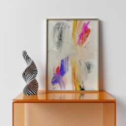Color Glitch Art Print Modern Abstract Wall Decor - Digital Download - thumbnail 2