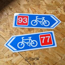 Personalised Ncr Metal Signs - Worn/Clean Look Cycle Route Sustrans Touring Path Arrow Left Or Right - thumbnail 2