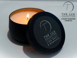 Various Fragrances Scented Candles 240Ml Black Tin Soy Wax Eco Friendly Vegan Gift Set Home Decor Candle Scent Fragrance Melt Xmas UK - thumbnail 1