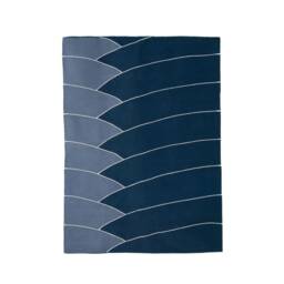 Palm Cotton Handmade Flatwoven Modern Kilim Rug Simple Minimialist Blue Stitched 5x8 8x10 9x12 Runner Kelim Industrial Rug - thumbnail 4