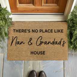 Custom Grandparent Home Sign - Nanny & Grandad House Mat Elegant Scripted D??cor - thumbnail 3
