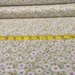 Spring Floral, Daisy, 100% Organic Cotton, Full Meter Fabric - thumbnail 2