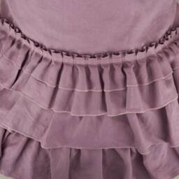 Linen Duvet Cover With Ruffles Italian Fabric in Lavender, Custom Sizes - thumbnail 2