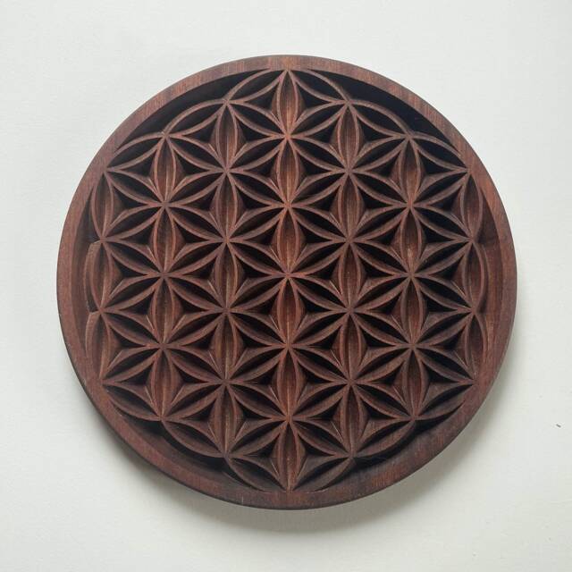 Flower Of Life in Carved Wood/Solid Sapele - image 1