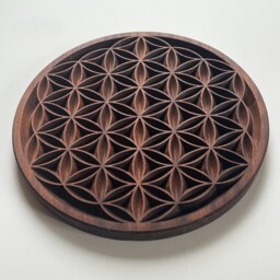 Flower Of Life in Carved Wood/Solid Sapele - thumbnail 2