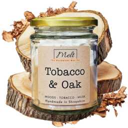 Tobacco & Oak Jam Jar Candle Smoky Scented Candle - 200G - thumbnail 2