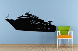 Sail Boat Old Ship Yat Liner Ocean Sea Lake River Transport Wall Decal Vinyl Sticker Mural Room Decor L1698 - thumbnail 1